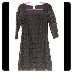 White House White Market Black Lace Cocktail Dress